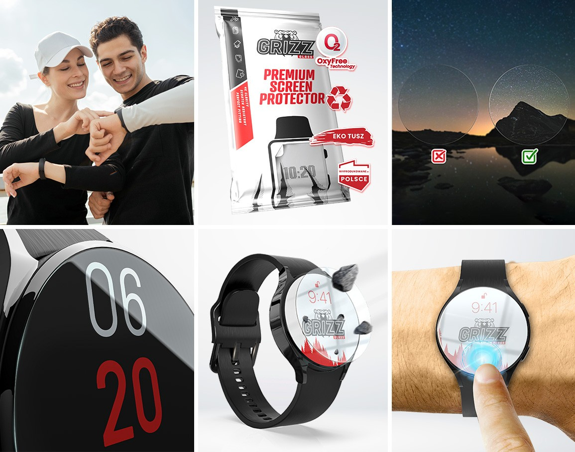 GrizzGlass HybridGlass Samsung Galaxy Watch 6 Classic 47mm