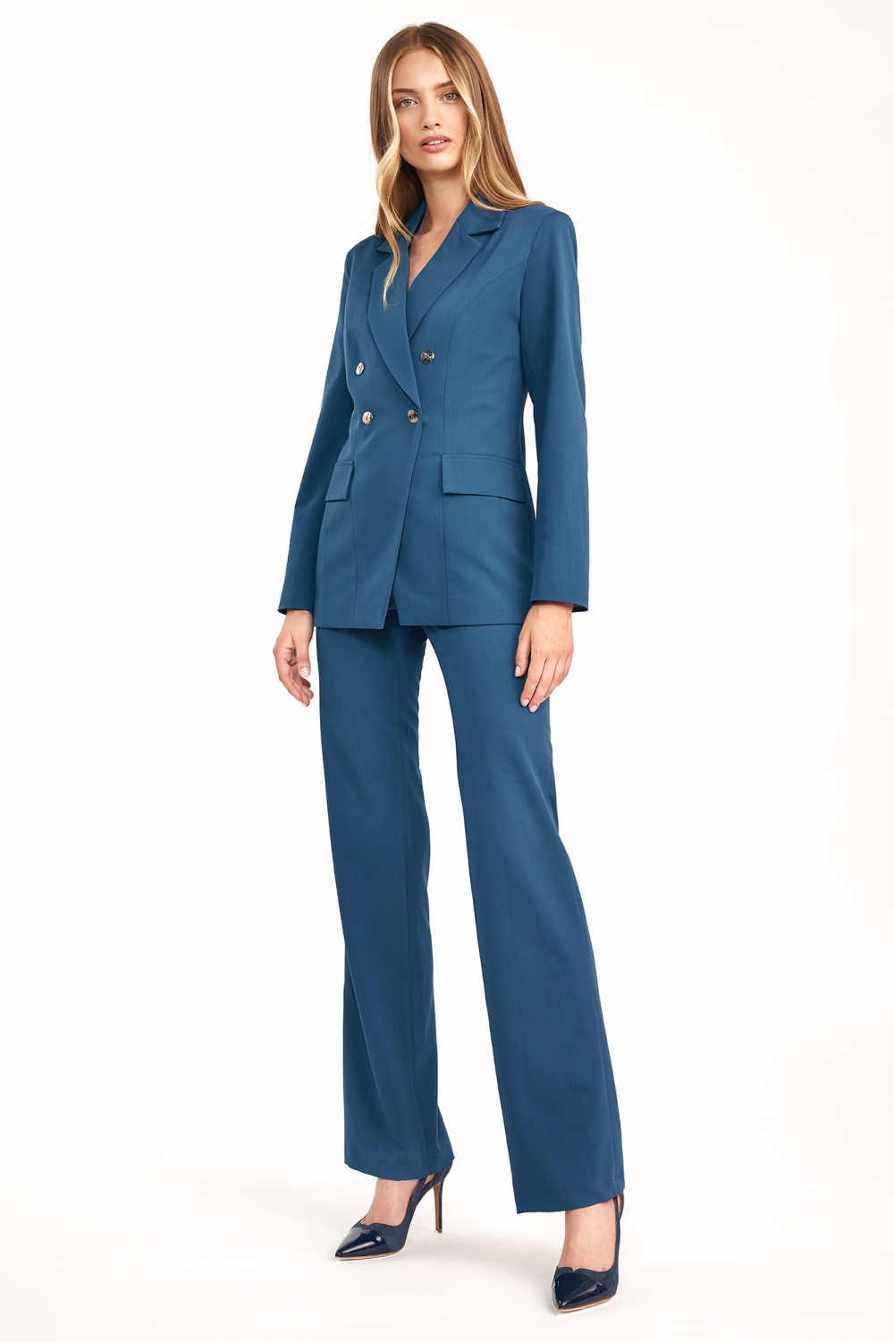  Women trousers model 158332 Nife  blue