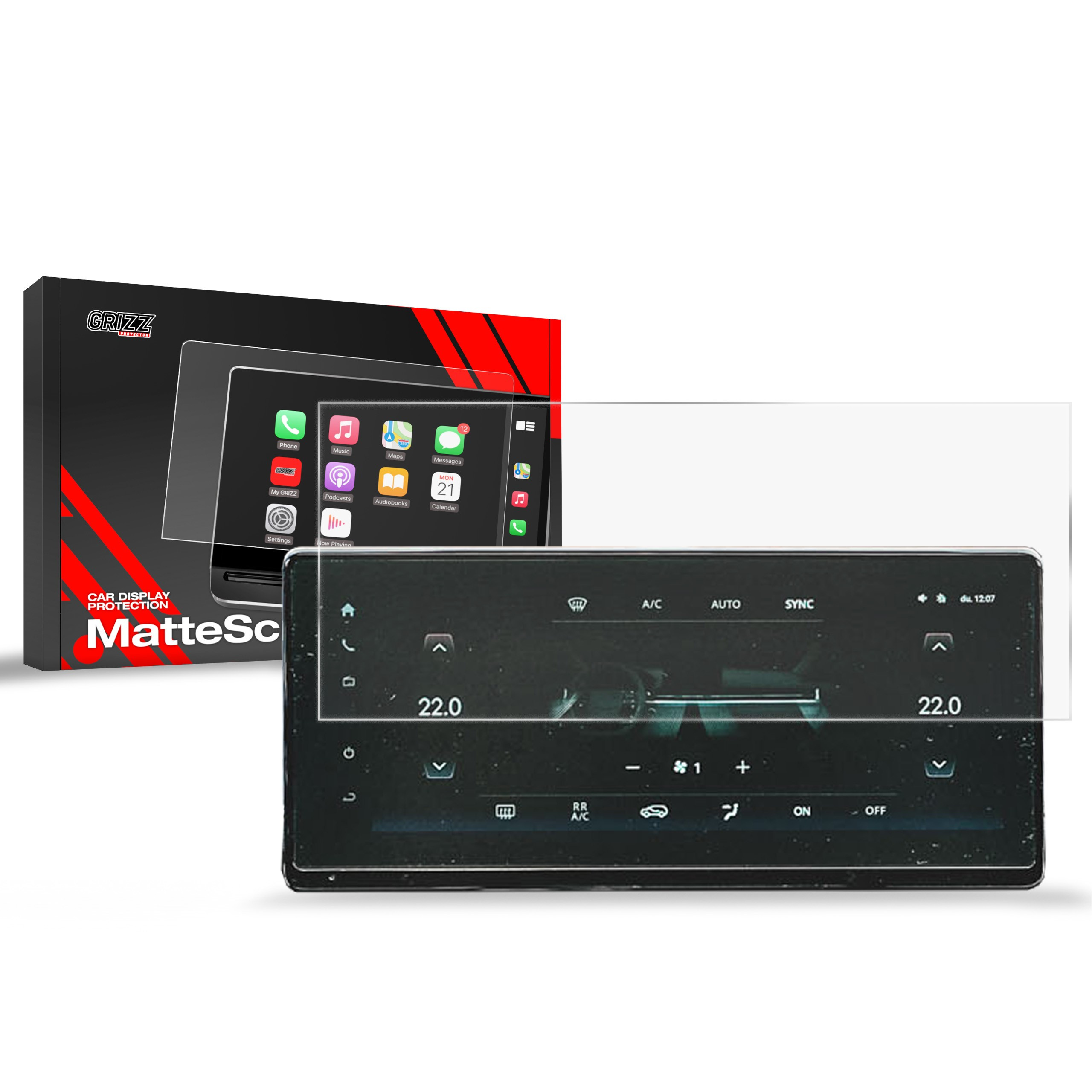 GrizzGlass CarDisplay Protection SsangYoung REXTON 12,3" 2023-2024
