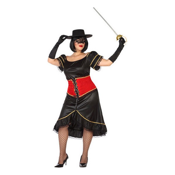 Costume for Adults Black Superhero (1 Unit) Costume for Adults Black Superhero (1 Unit)