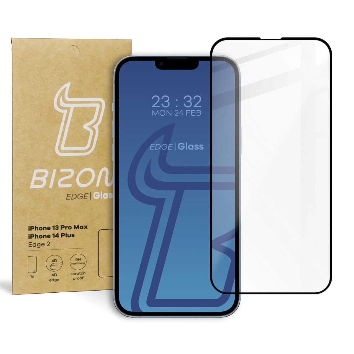 Bizon Glass Edge 2 Apple iPhone 14 Plus / 13 Pro Max black