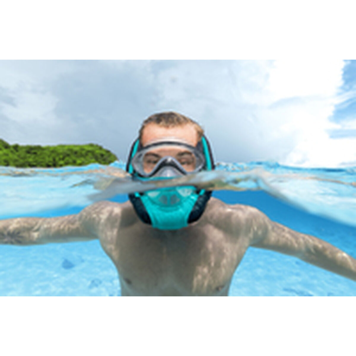 Snorkel Goggles and Tube for Children Bestway L/XL Blue (1 Unit) Snorkel Goggles and Tube for Children Bestway L/XL Blue (1 Unit)