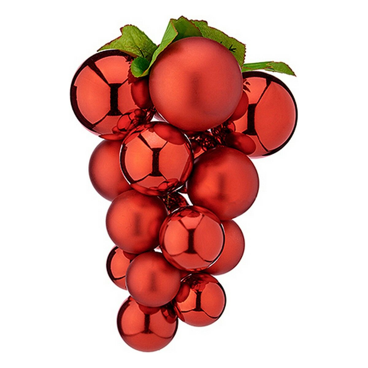 Christmas Baubles Grapes Small Red Plastic 15 x 15 x 20 cm