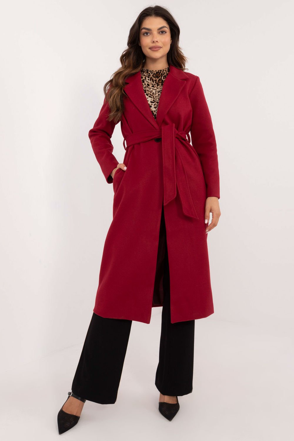  Coat model 201363 Och Bella  red
