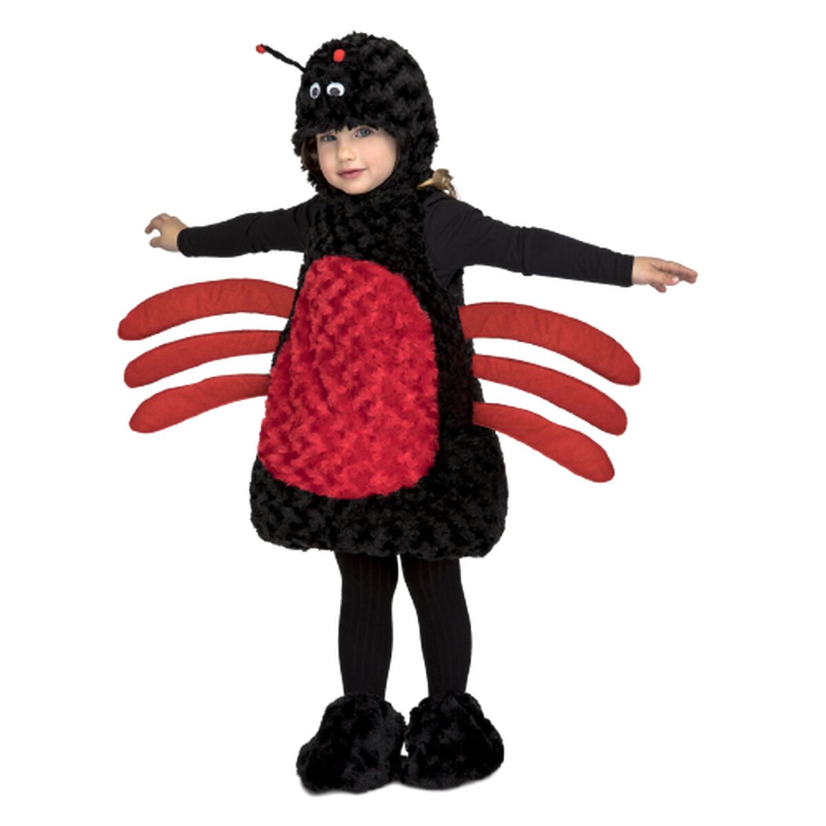 Costume for Children My Other Me Red Black Spider (3 Pieces)
