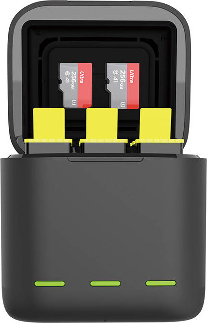 Telesin 3-slot charger Box for GoPro Hero 9 / Hero 10 + 3 batteries (GP-BNC-902-B)