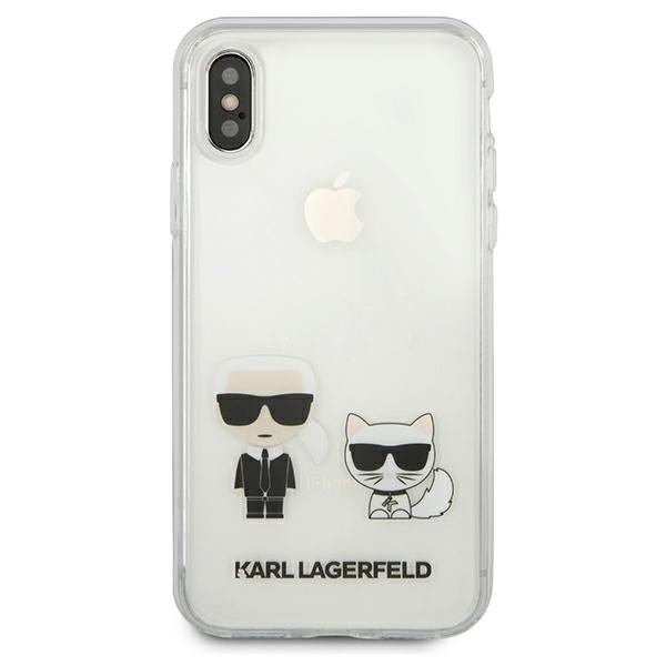 Karl Lagerfeld KLHCPXCKTR Apple iPhone X/XS hardcase Transparent Karl & Choupette