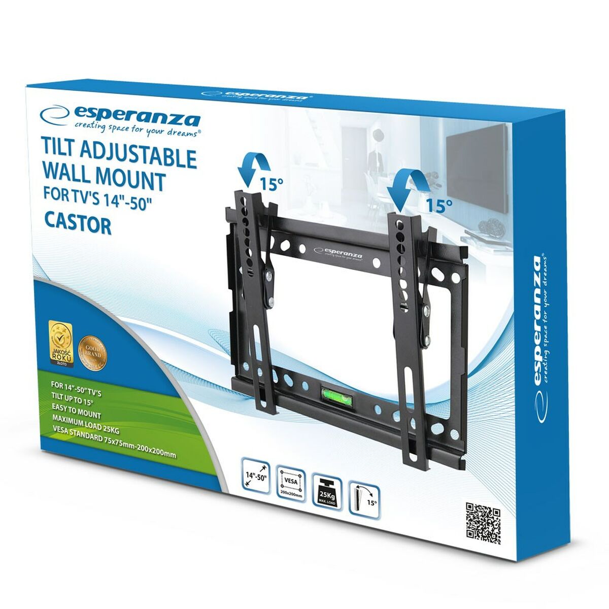 Wall Bracket Esperanza ERW010 14" 50" Wall Bracket Esperanza ERW010 14" 50"