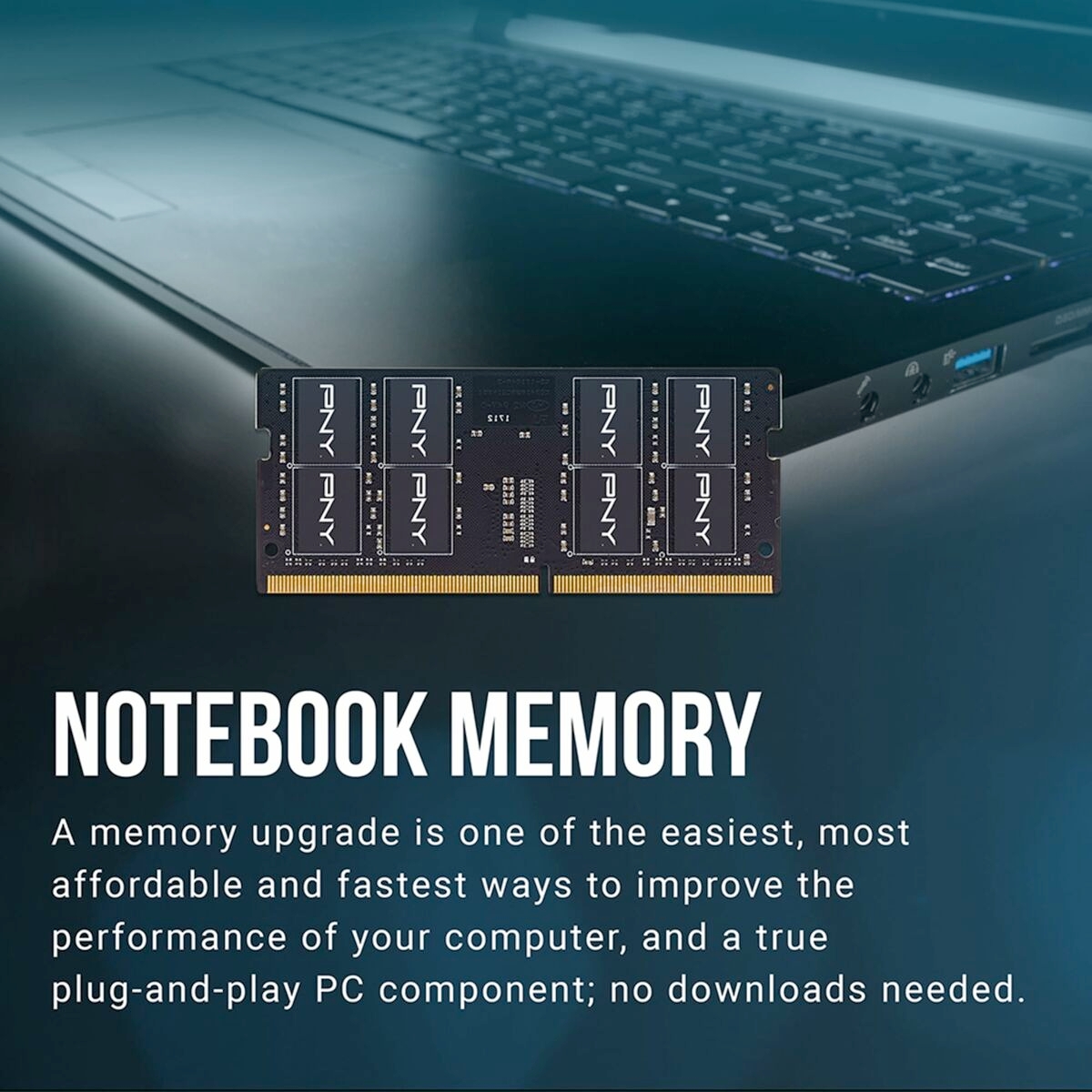 RAM Memory PNY MN8GSD43200-TB 8 GB DDR4 3200 MHz CL22