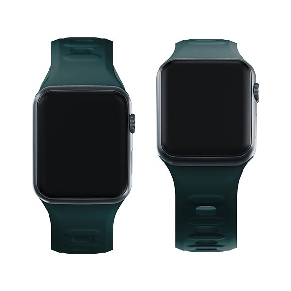 3MK Silicone Watch Strap Apple Watch 4/5/6/7/SE/8/9 40/41mm evergreen