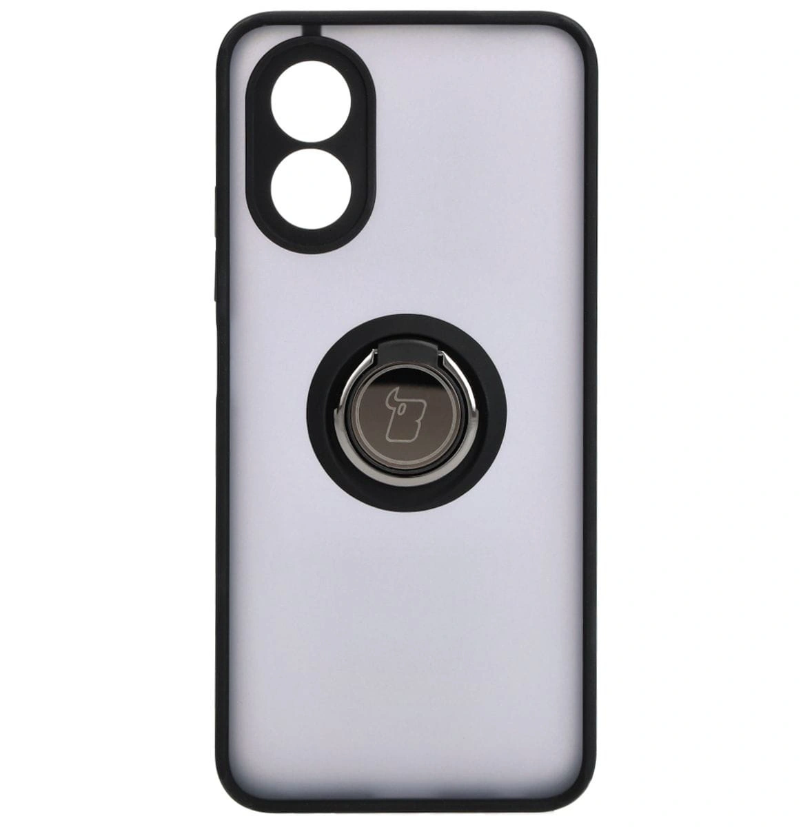 Bizon Case Hybrid Ring Oppo A38 4G smoky with a black frame