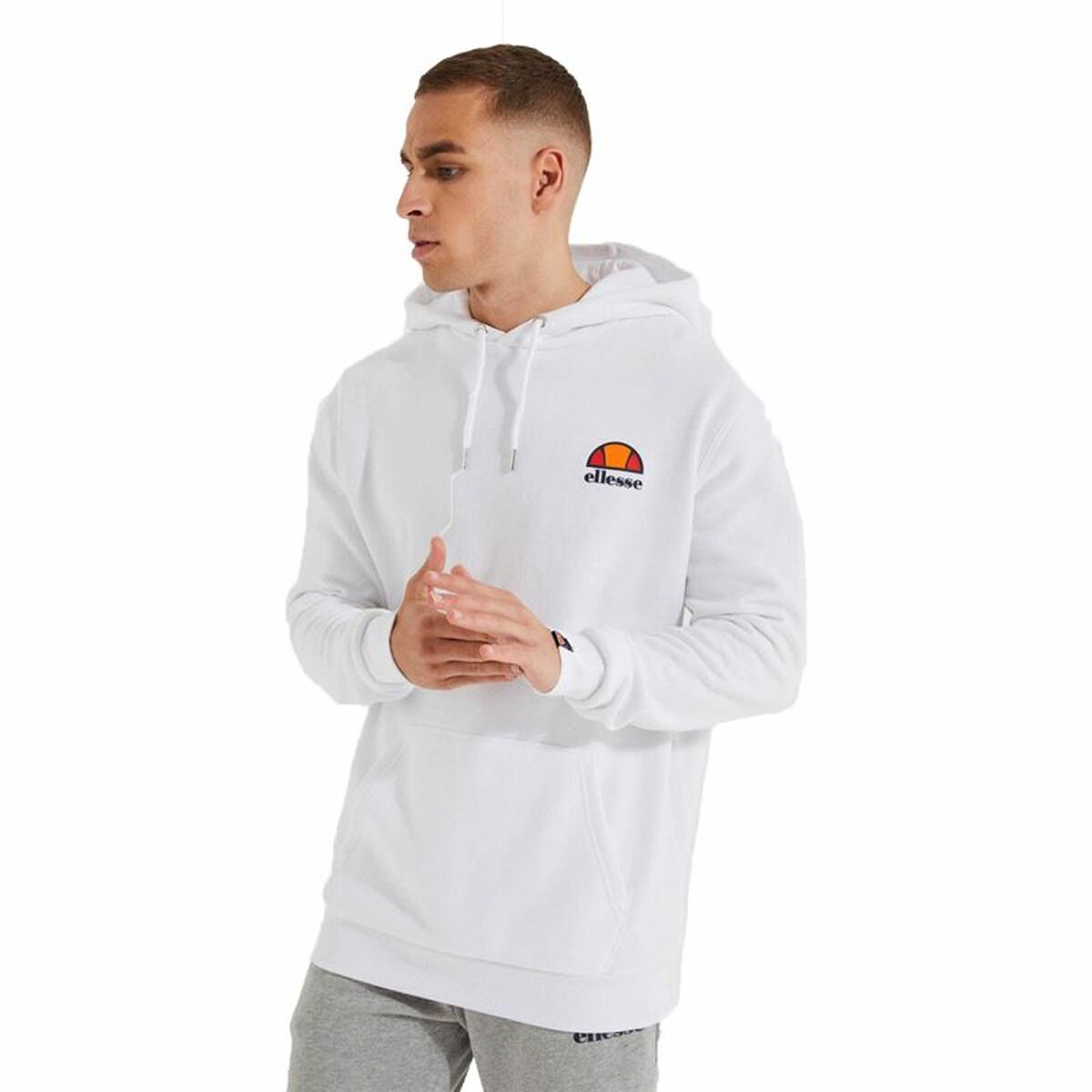 Men’s Hoodie Ellesse Toce OH Hoody White