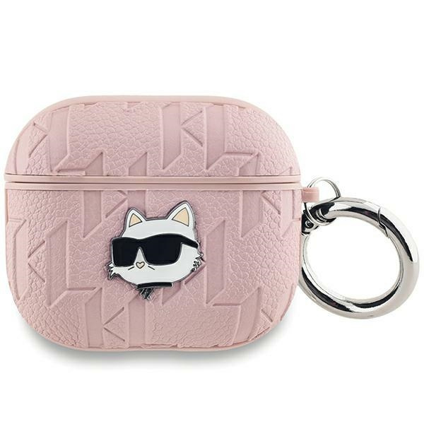Karl Lagerfeld KLAP2PGCHPP Apple AirPods Pro (2 gen) cover Monogram Choupette Head pink