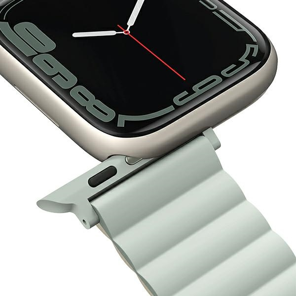 UNIQ Revix strap Apple Watch 4/5/6/7/8/SE/SE2/9/10 40/41/42mm Reversible Magnetic green-beige/sage-beige
