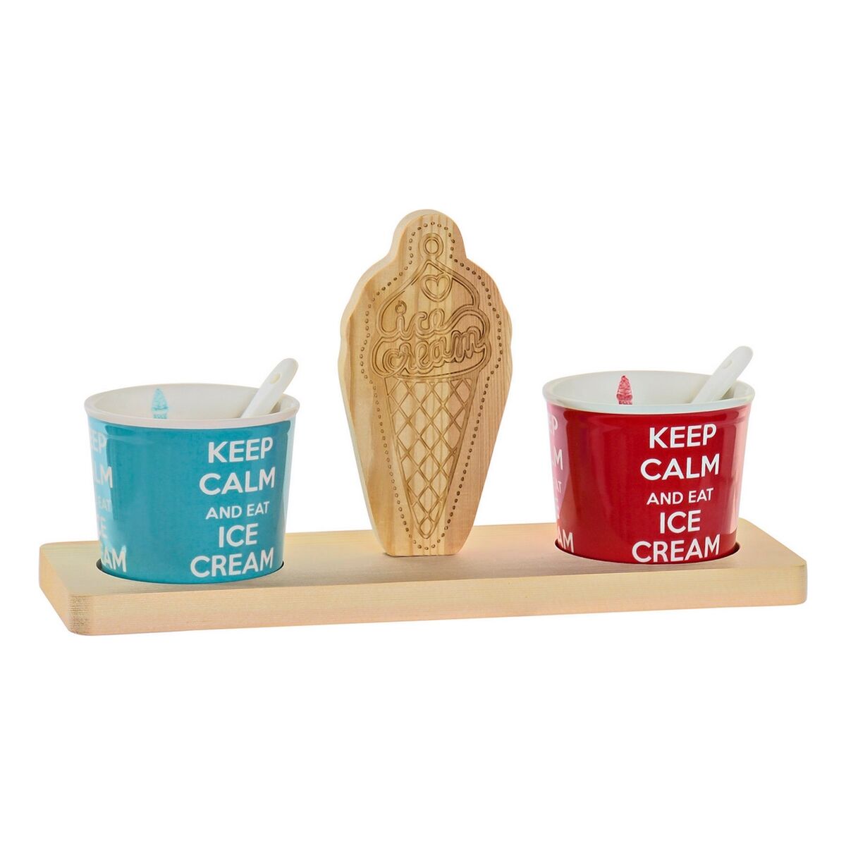 Set of glasses DKD Home Decor Ceramic Multicolour