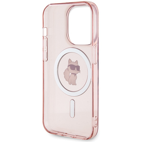 Karl Lagerfeld KLHMP15XHFCCNOP Apple iPhone 15 Pro Max hardcase IML Choupette MagSafe pink