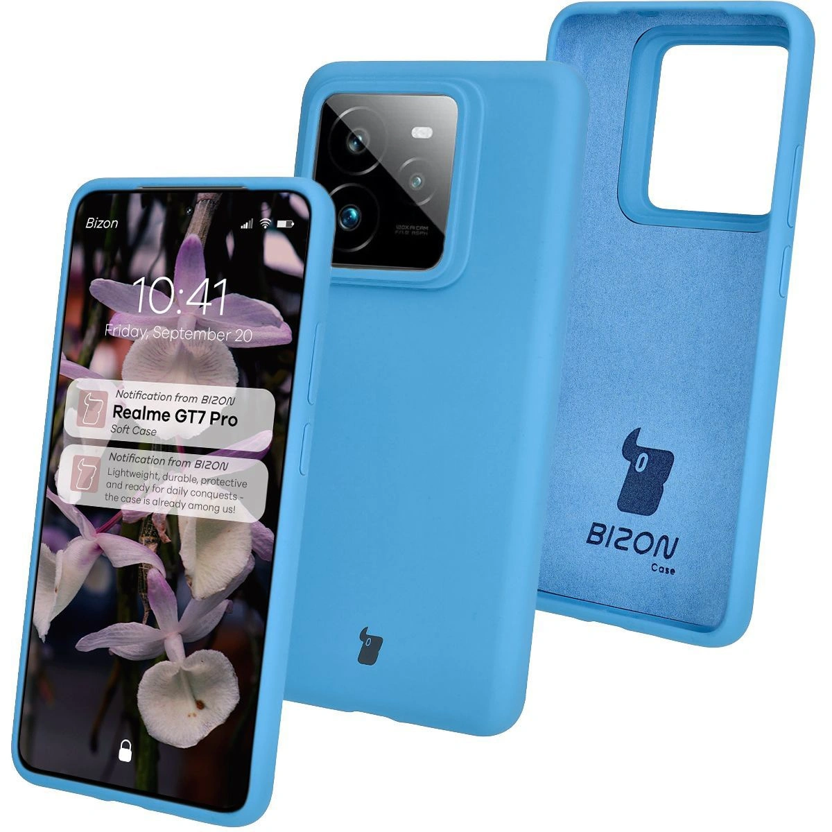 Bizon Soft Case Realme GT 7 Pro blue