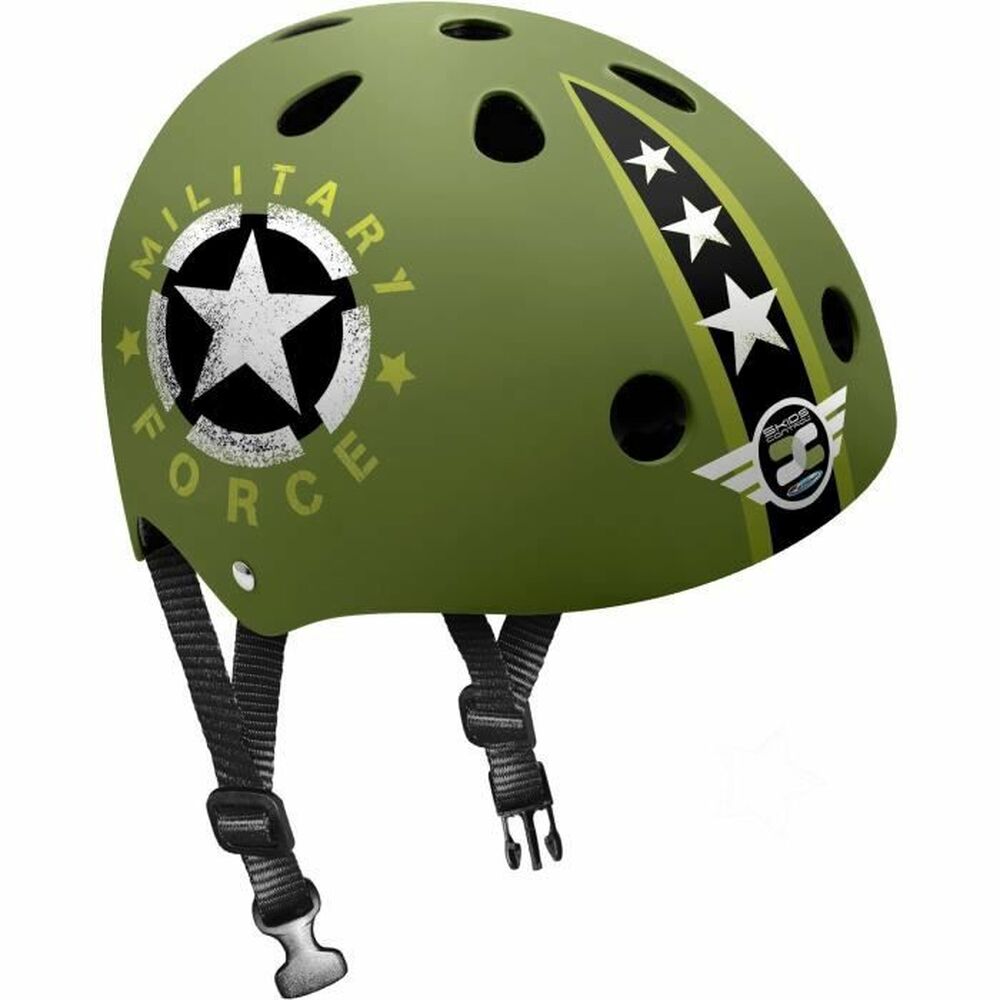 Helmet Stamp Military Star Black