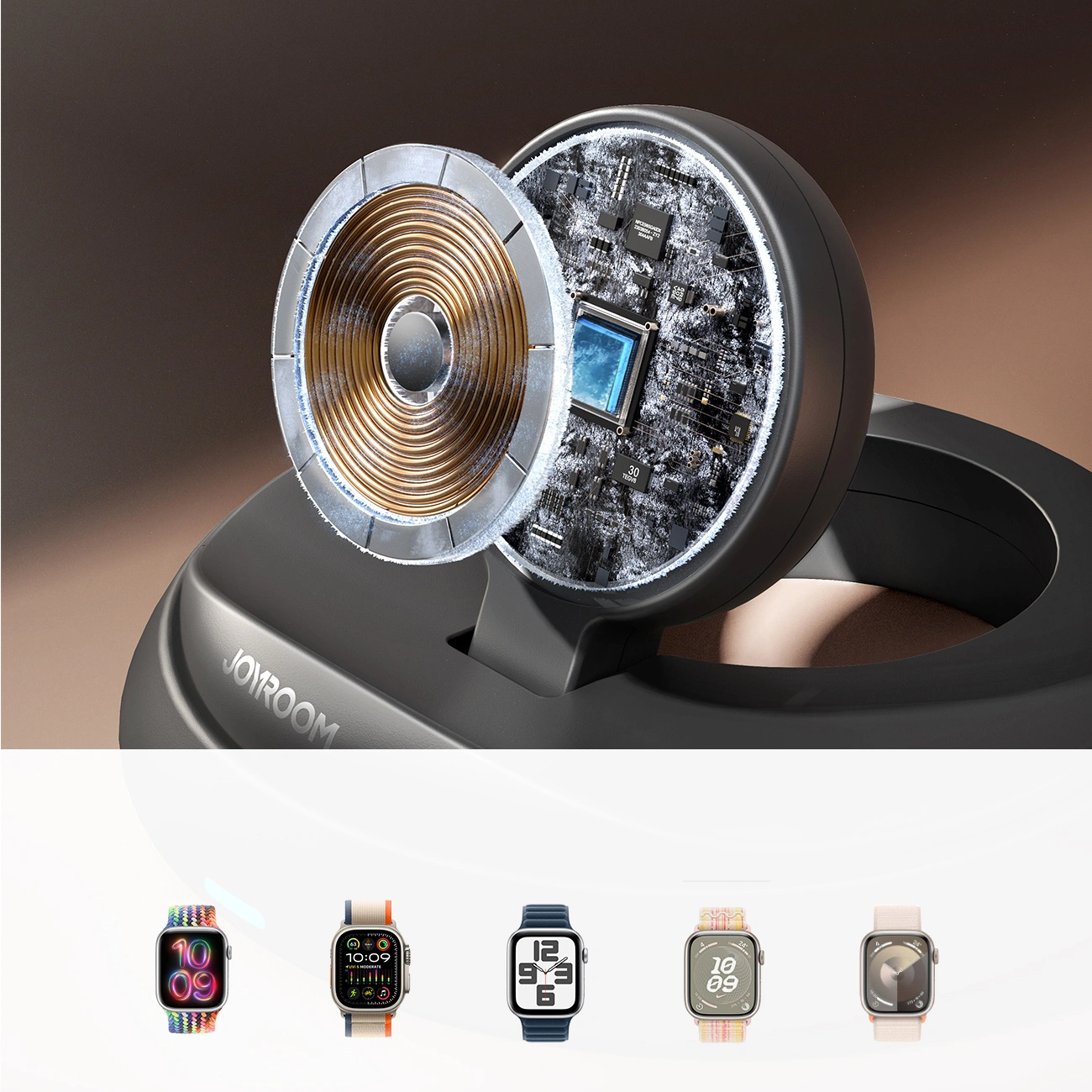 Joyroom JR-W12 wireless charger for Apple Watch black
