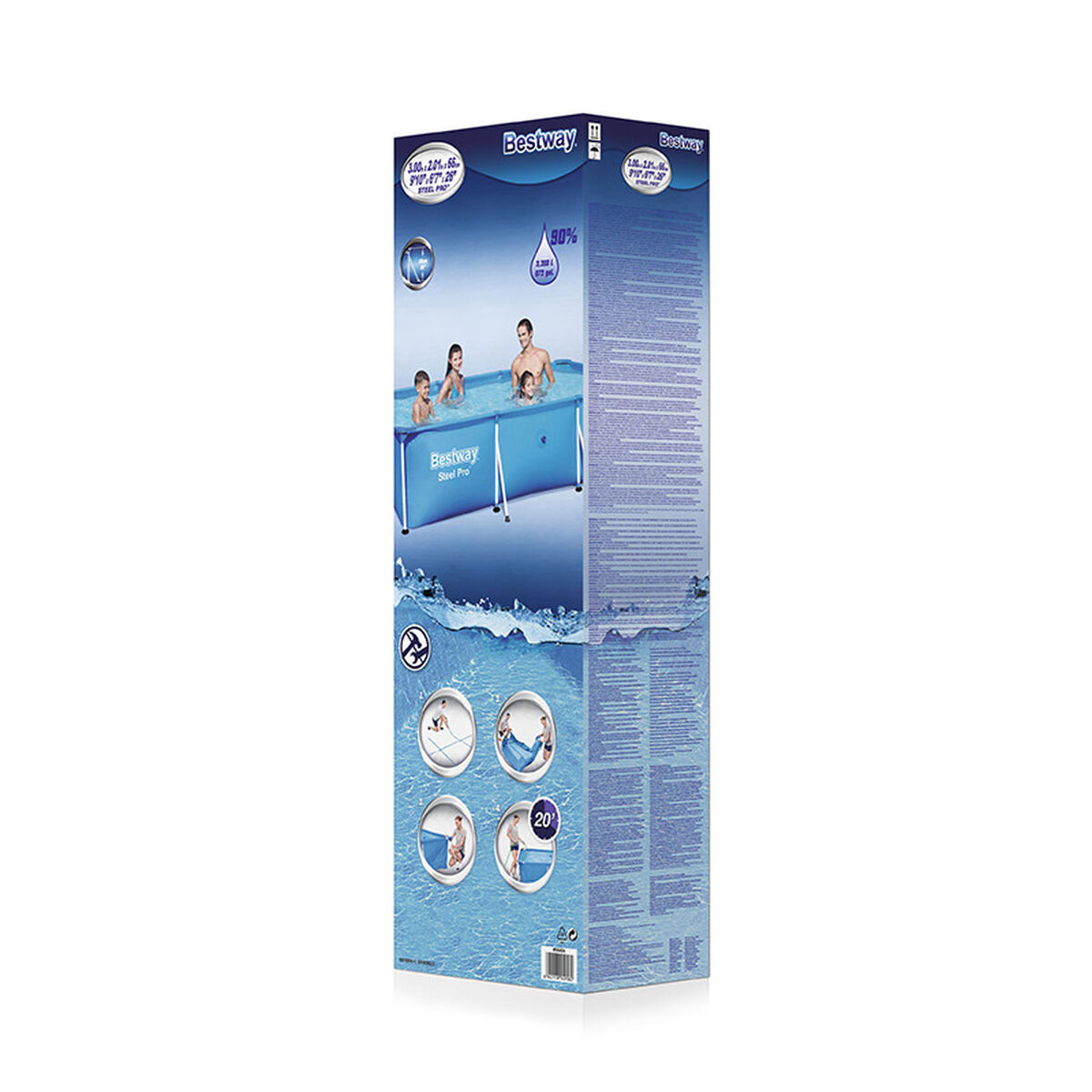 Detachable Pool Bestway 300 x 201 x 66 cm