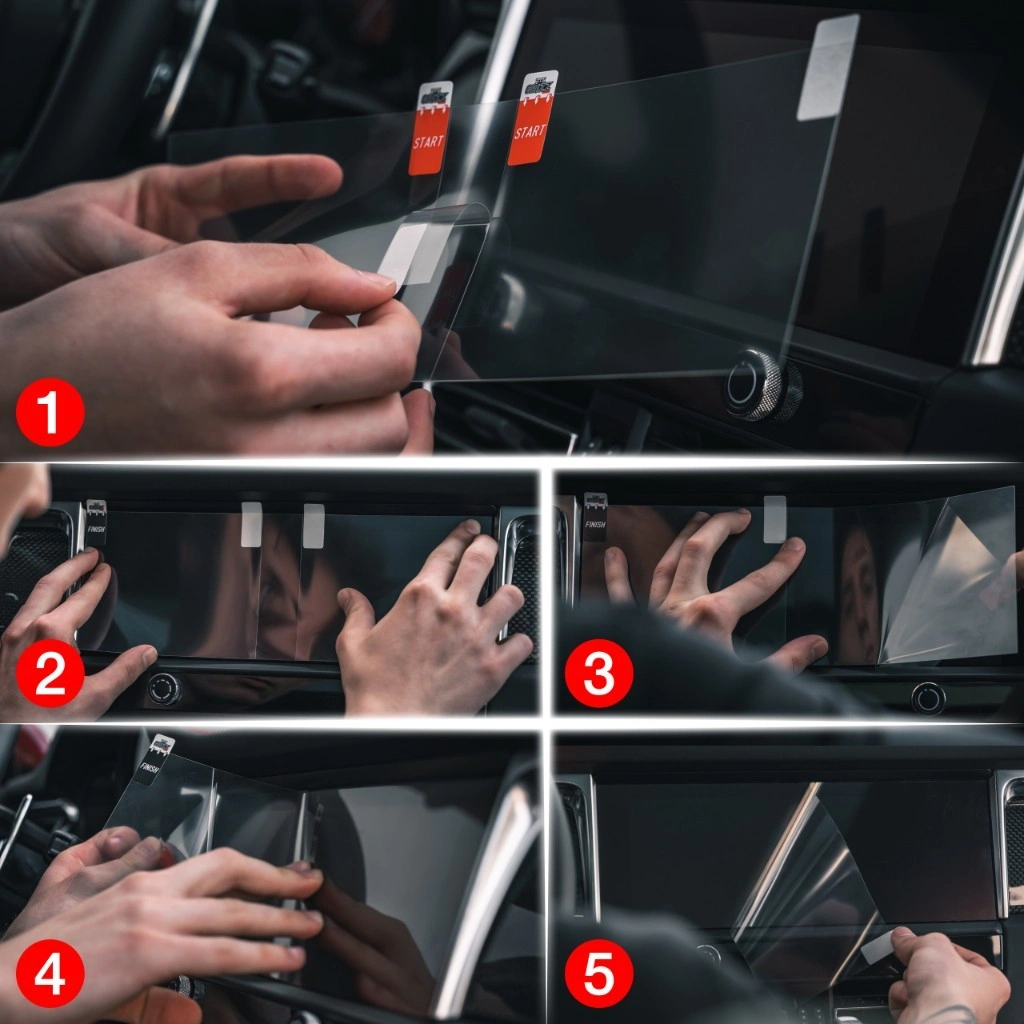 Matte GrizzGlass CarDisplay Protection Mercedes Arocs 2019-2024 [4in1]