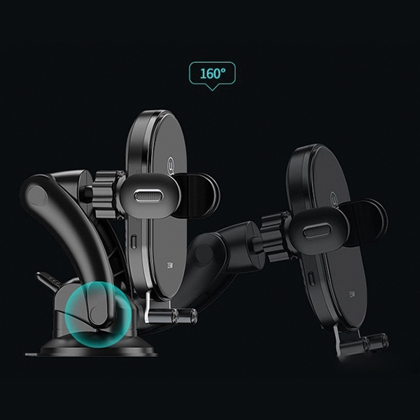 USAMS Wireless Charger Car Mount US-CD131 15W Automatic Dashboard black CD131ZJ01