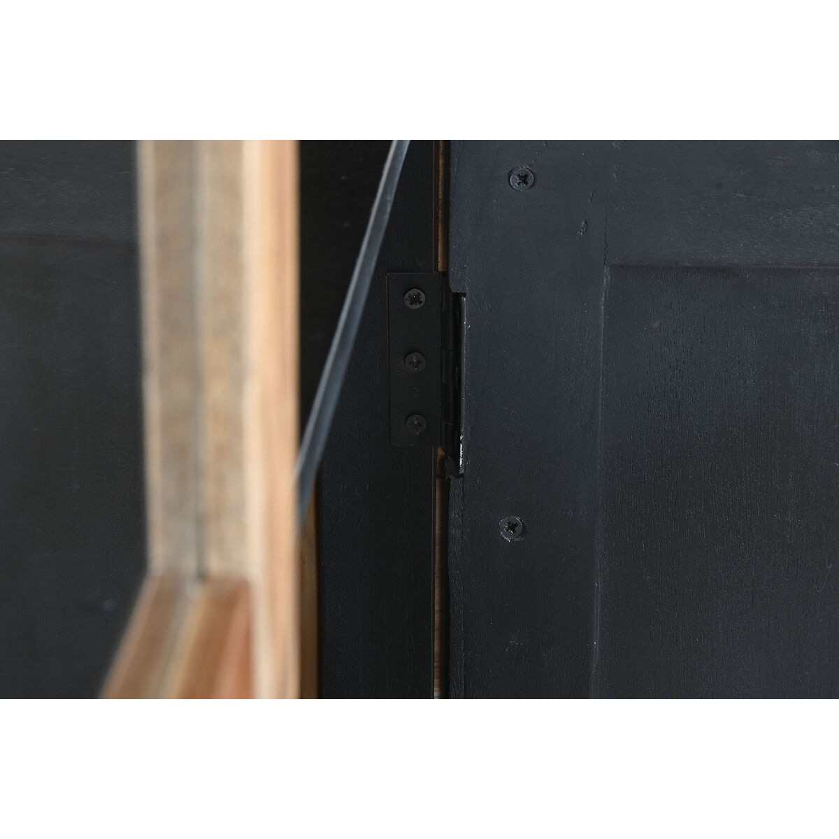 Display Stand Home ESPRIT Brown Black Teak Acacia 100 x 40 x 185 cm