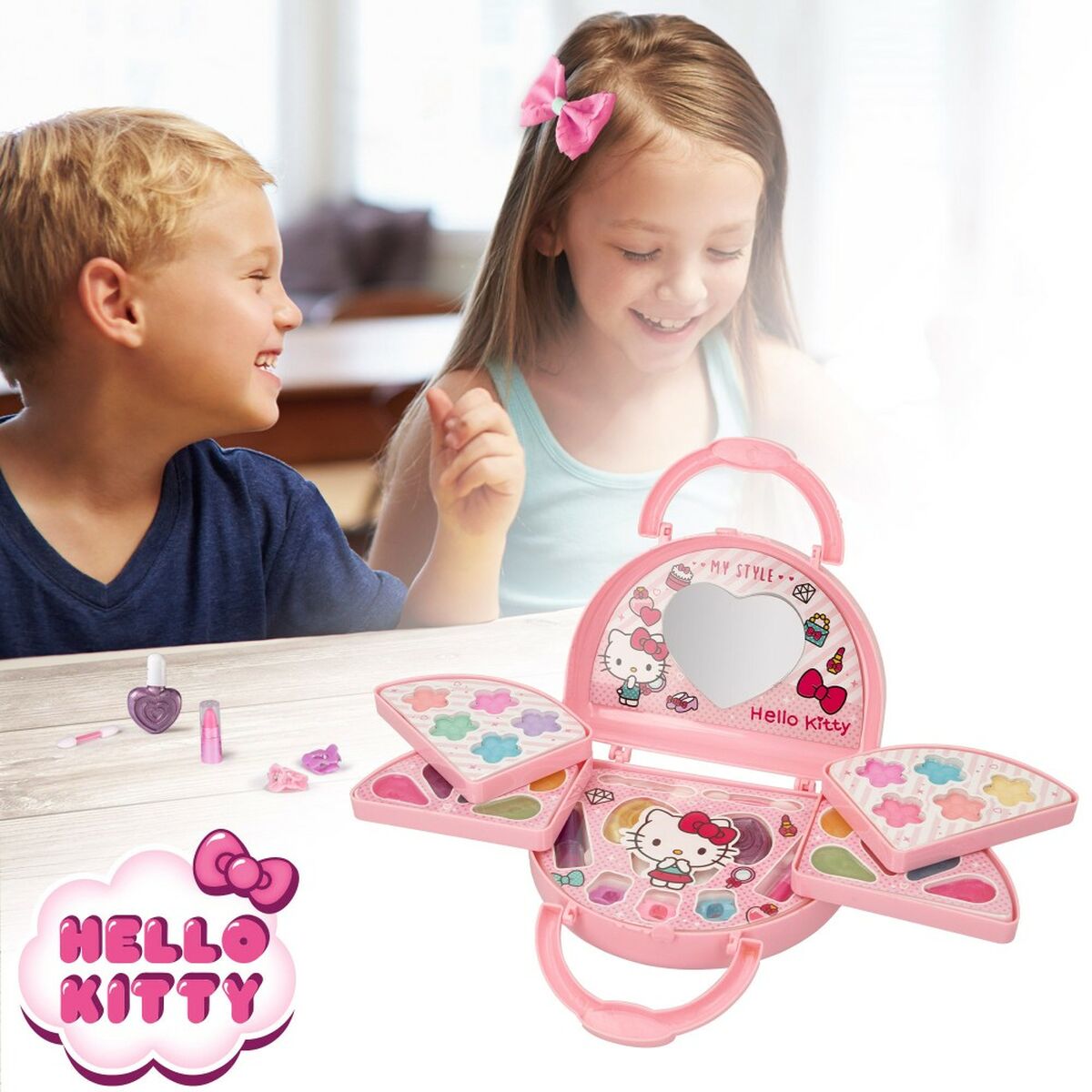 Children's Make-up Set Hello Kitty 15 x 11,5 x 5,5 cm 6 Units