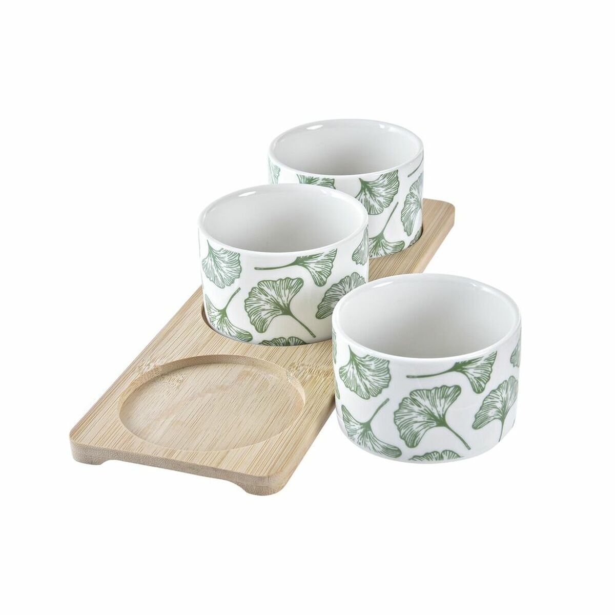 Appetizer Set DKD Home Decor 28 x 9,7 x 1,5 cm Sheets Stoneware