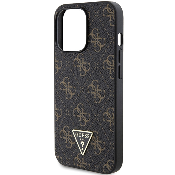 Guess GUHCP14XPG4GPK Apple iPhone 14 Pro Max hardcase 4G Triangle Metal Logo black