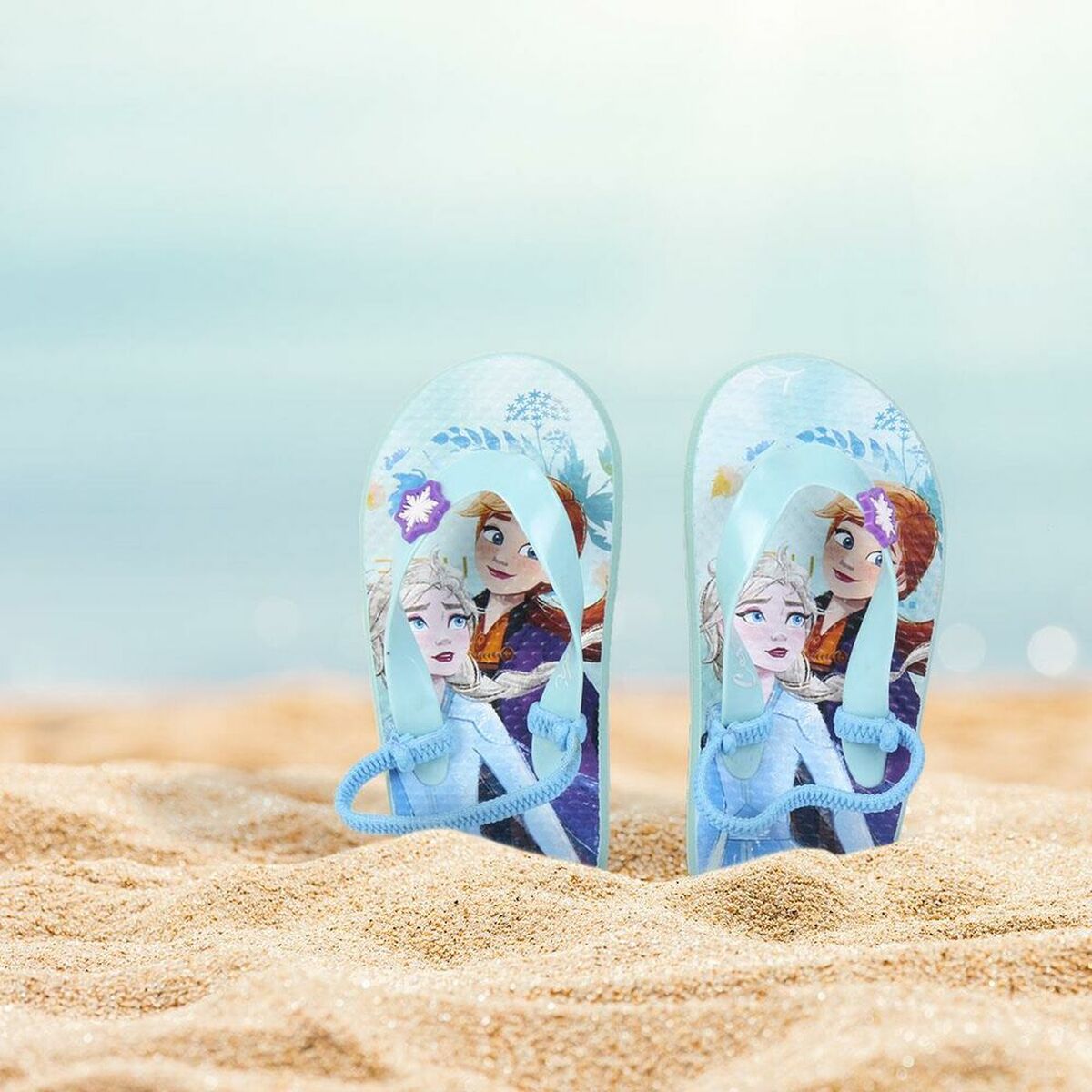 Flip Flops for Children Frozen Blue