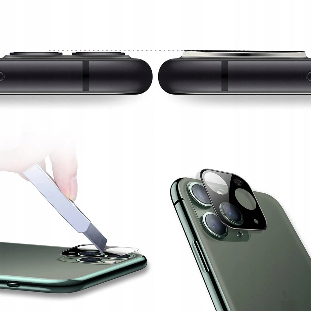 Bizon Glass Edge CF tempered glass - [2 PACK] + lens protection Apple iPhone 11 Pro Max black