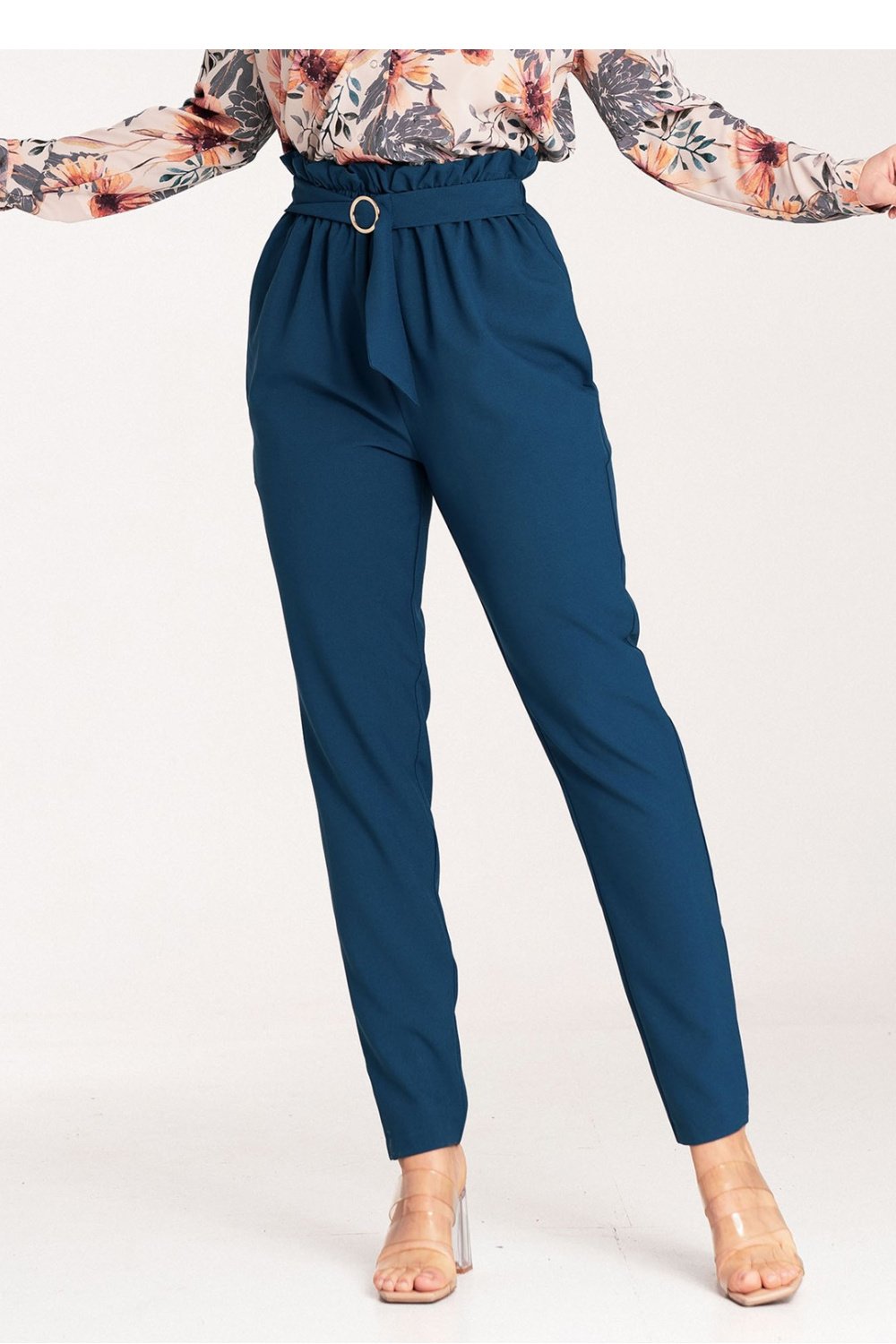  Women trousers model 204298 Figl  navy blue
