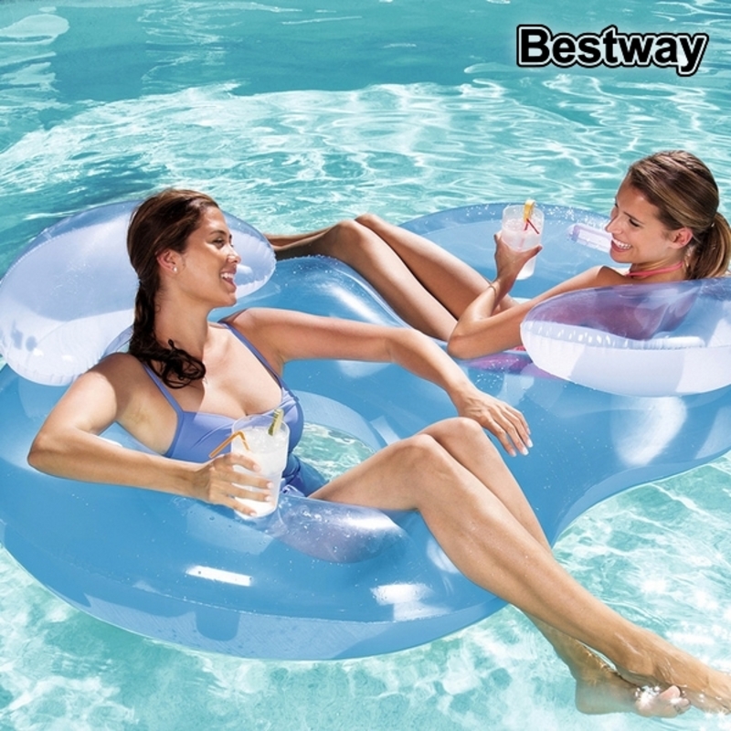 Inflatable Wheel Bestway Double 188 x 117 cm Blue