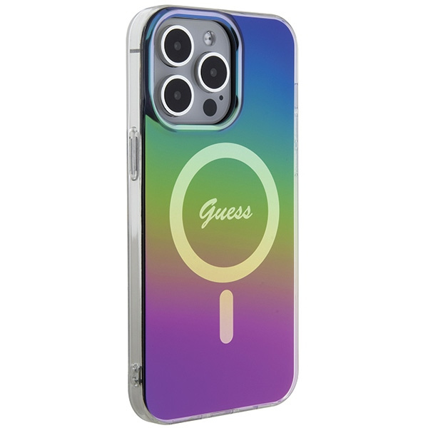 Guess GUHMP15LHITSK Apple iPhone 15 Pro hardcase IML Iridescent MagSafe rainbow