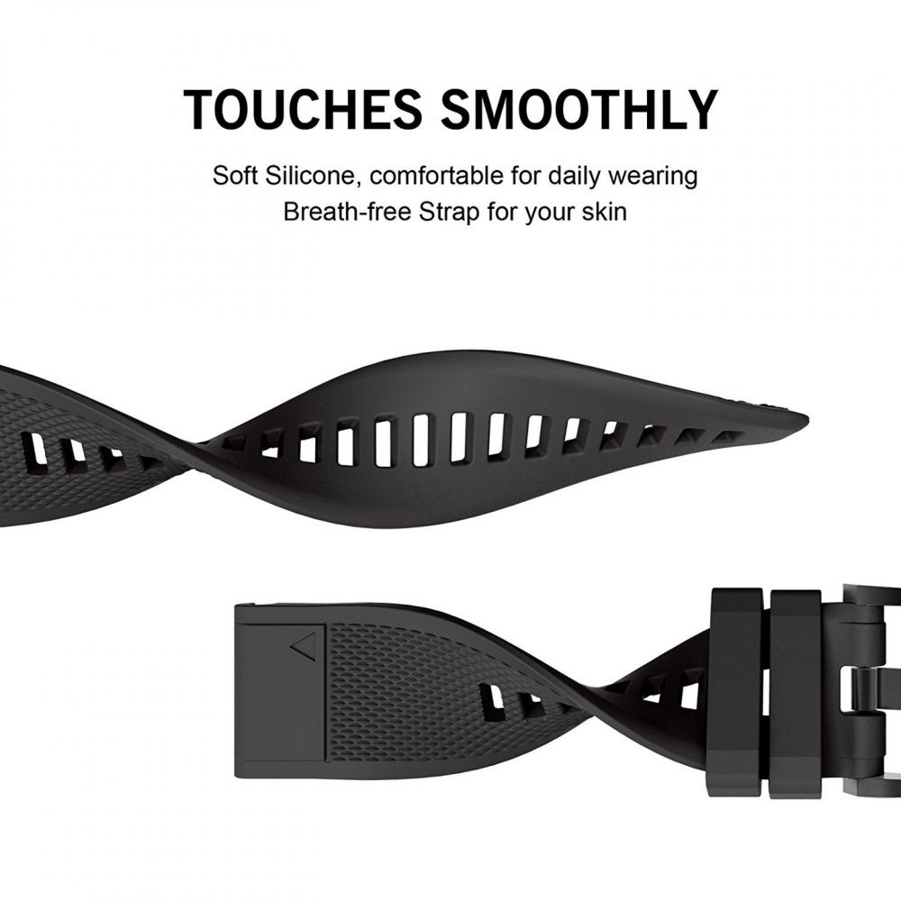 Tech-protect Smooth Garmin Fenix 3/3 HR/5X/5X Plus/6X/6X Pro/7X Black