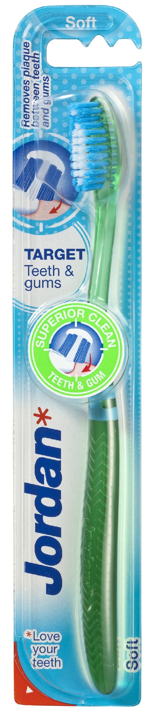 Jordan Szczoteczka do zębów Target Teeth & Gums soft  mix kolorów 1szt