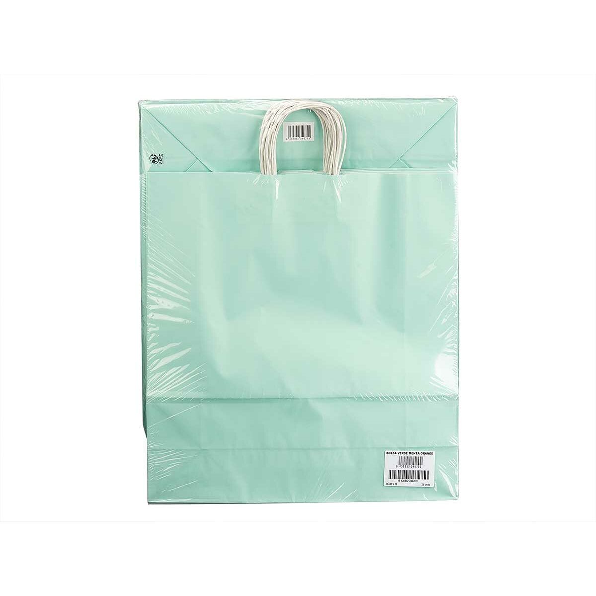 Paper Bag Green 32 X 12 X 50 cm (100 Units)
