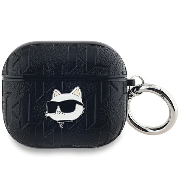 Karl Lagerfeld KLA3PGCHPK Apple AirPods 3 cover Monogram Choupette Head black
