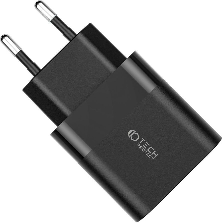 Tech-Protect C30W 2-port Network Charger PD 30W QC 3.0 Black