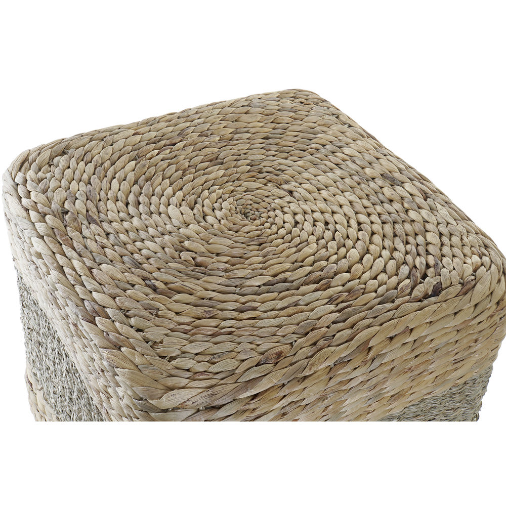 Footrest DKD Home Decor 42 x 42 x 40 cm Natural Boho