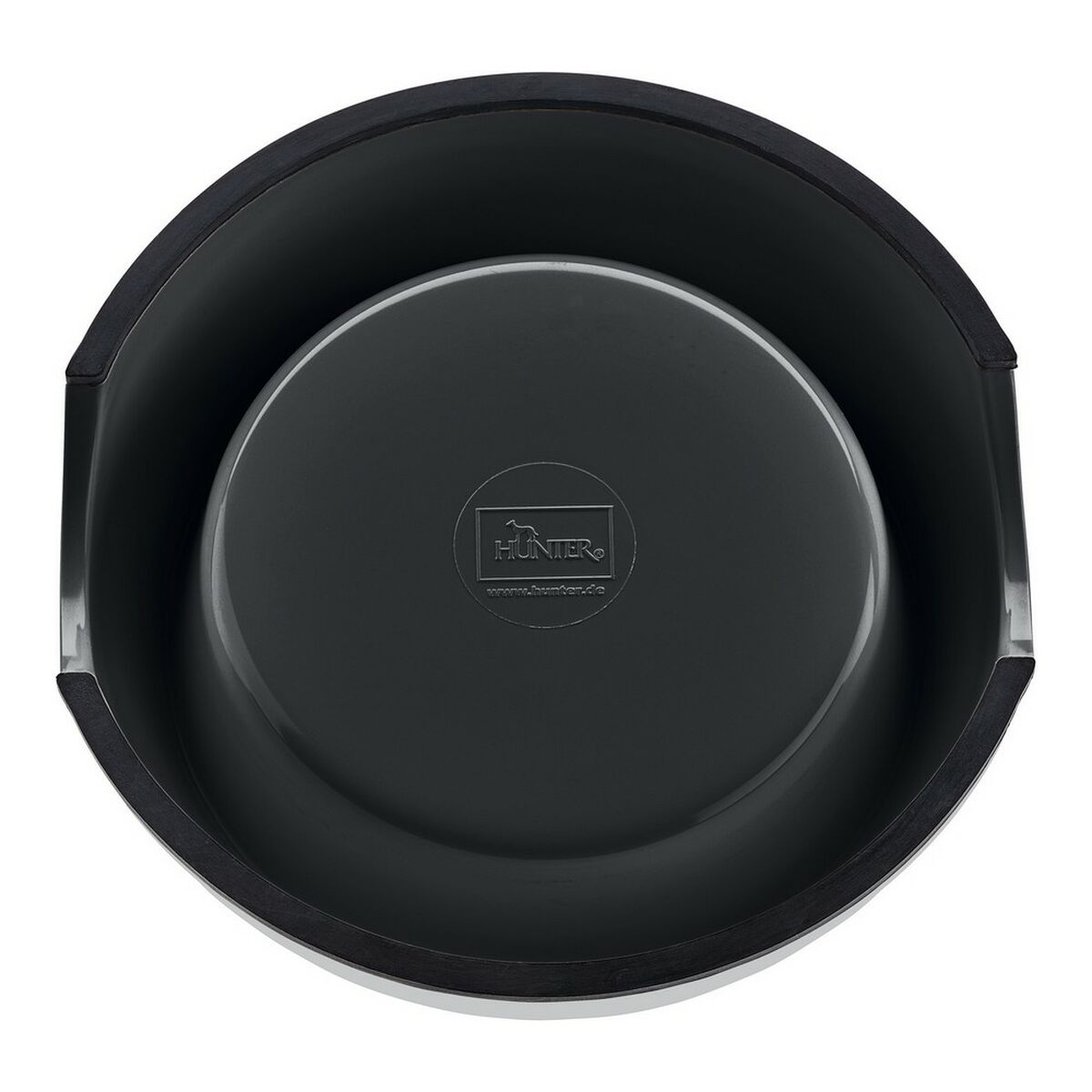 Dog Feeder Hunter Stainless steel Melamin Black (14,5 x 14,5 x 7 cm)