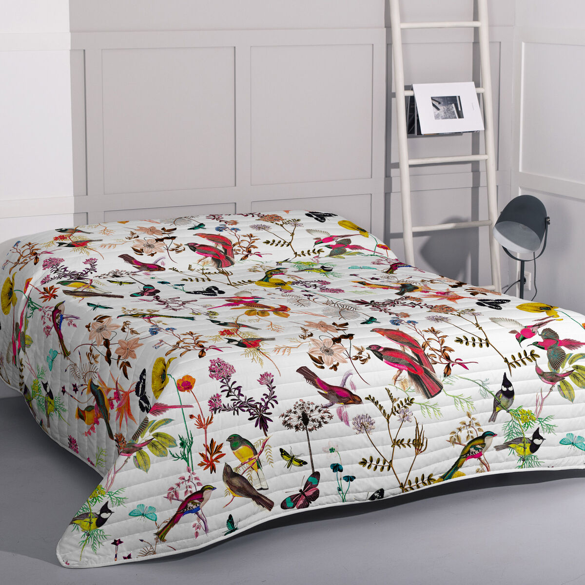 Bedspread (quilt) HappyFriday HF Birds of paradise Multicolour 240 x 260 cm