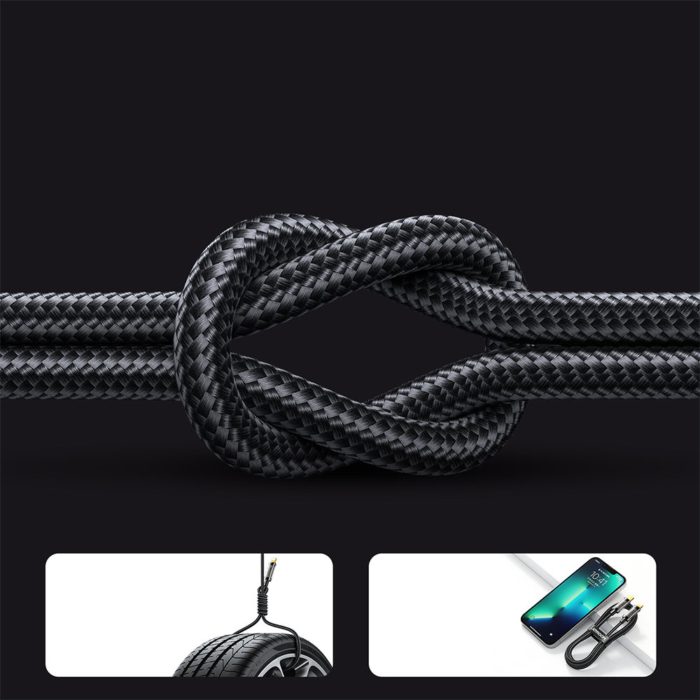 Joyroom USB cable - USB-C for charging / data transmission 3A 2m black (S-UC027A20)