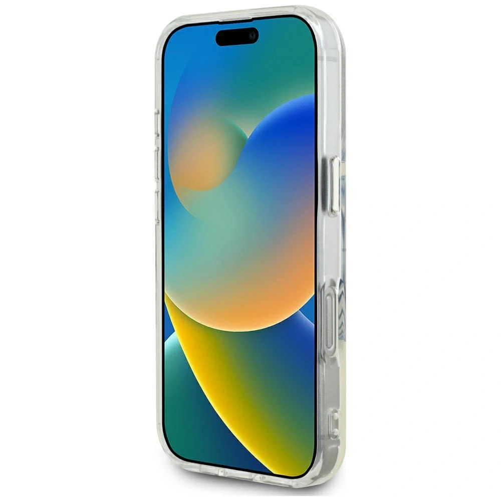 Etui Guess IML Metal Colored Circle Classic Logo MagSafe do Apple iPhone 16 Pro Max różowy