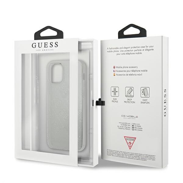 Guess GUHCP12S3D4GTR Apple iPhone 12 mini transparent hardcase 4G 3D Pattern Collection