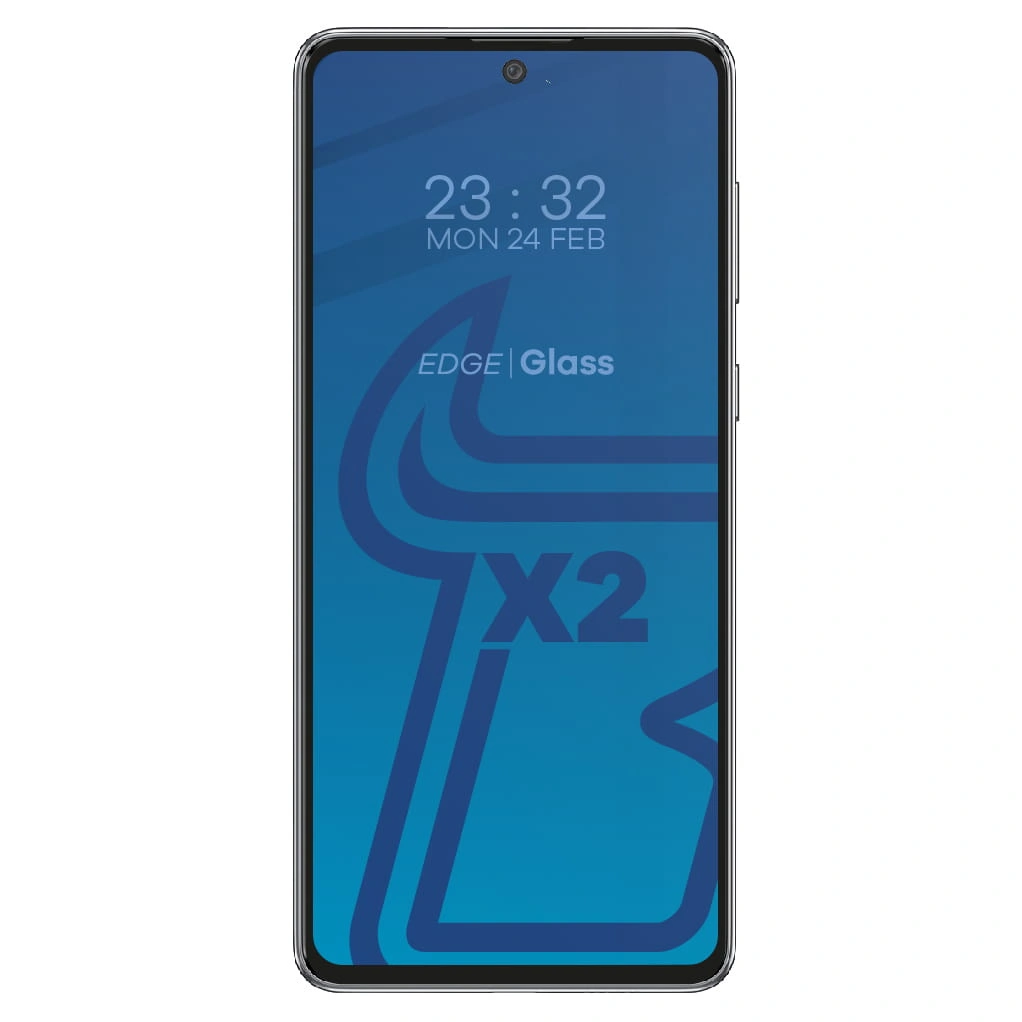 Bizon Glass Edge tempered glass - [2 PACK] + lens protection Samsung Galaxy A73 black