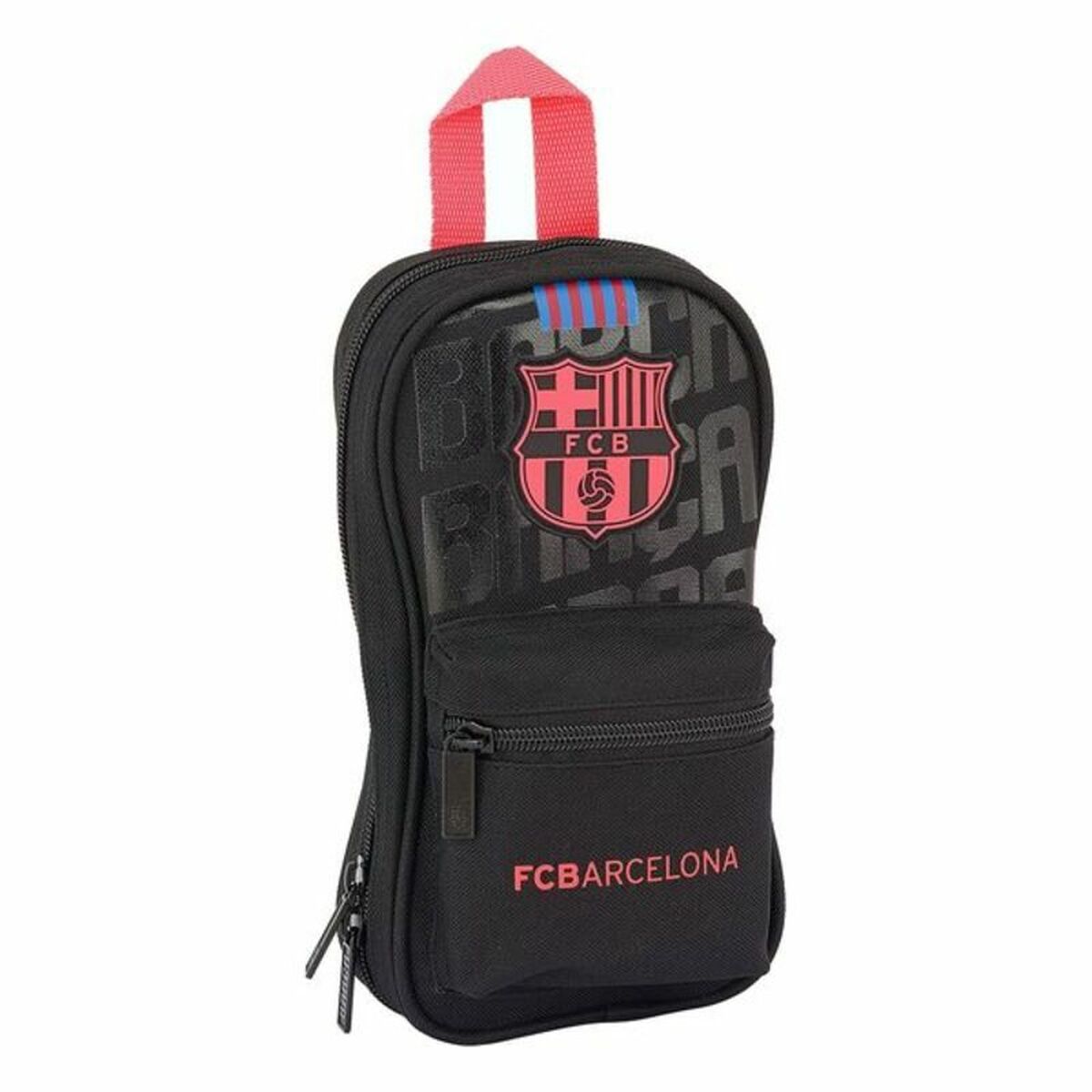 Rucksack mit Federtaschen F.C. Barcelona Schwarz (33 Stücke)