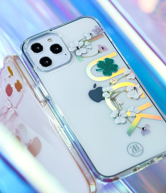 Kingxbar Lucky Swarovski Apple iPhone 12 mini clear (Clover)