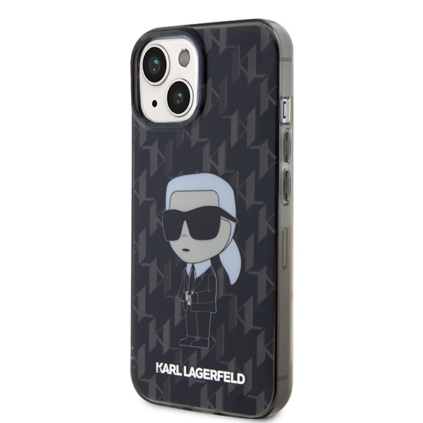 Karl Lagerfeld KLHCP15SHNKMKLK Apple iPhone 15 hardcase Monogram Ikonik transparent